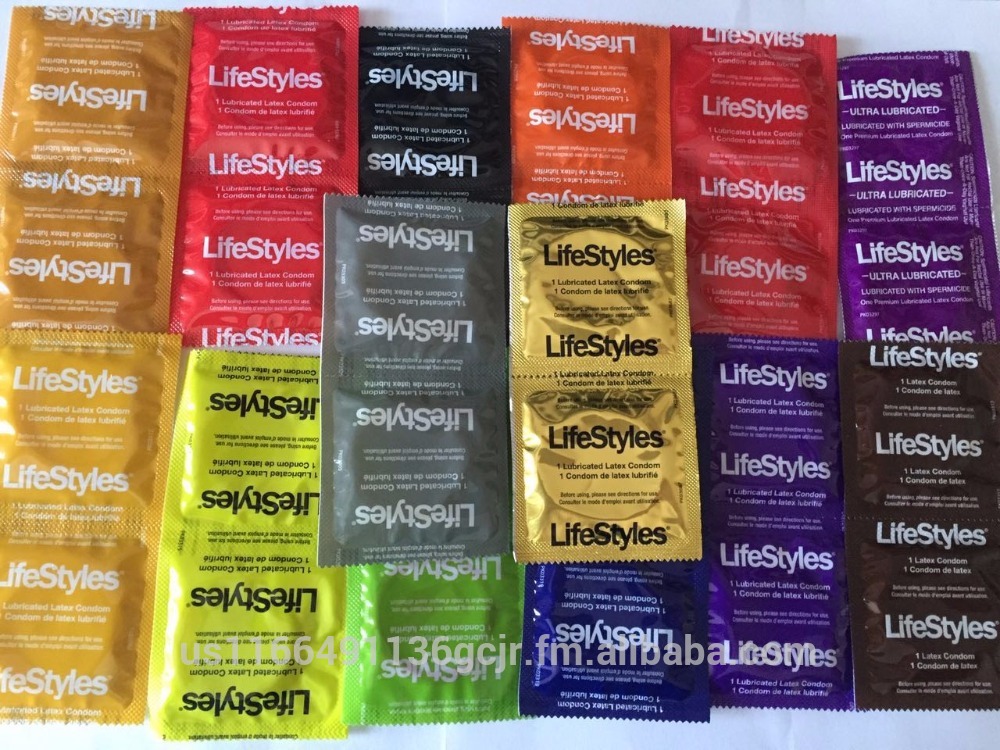 several packages of LifeStyles condoms